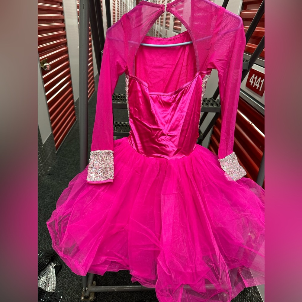 Weiss lman hot pink recital dress- Barbie Pink